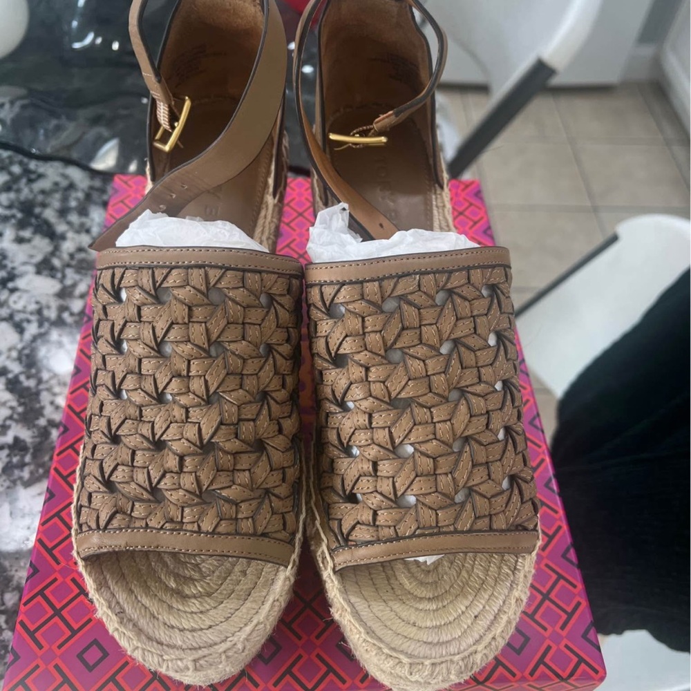 Woven Tan Sandals